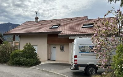 Intervention pour entretien de toiture à Marthod 73400