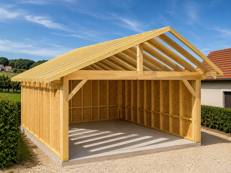 charpentier pour construction de garage àUgine - couvreur Albertville