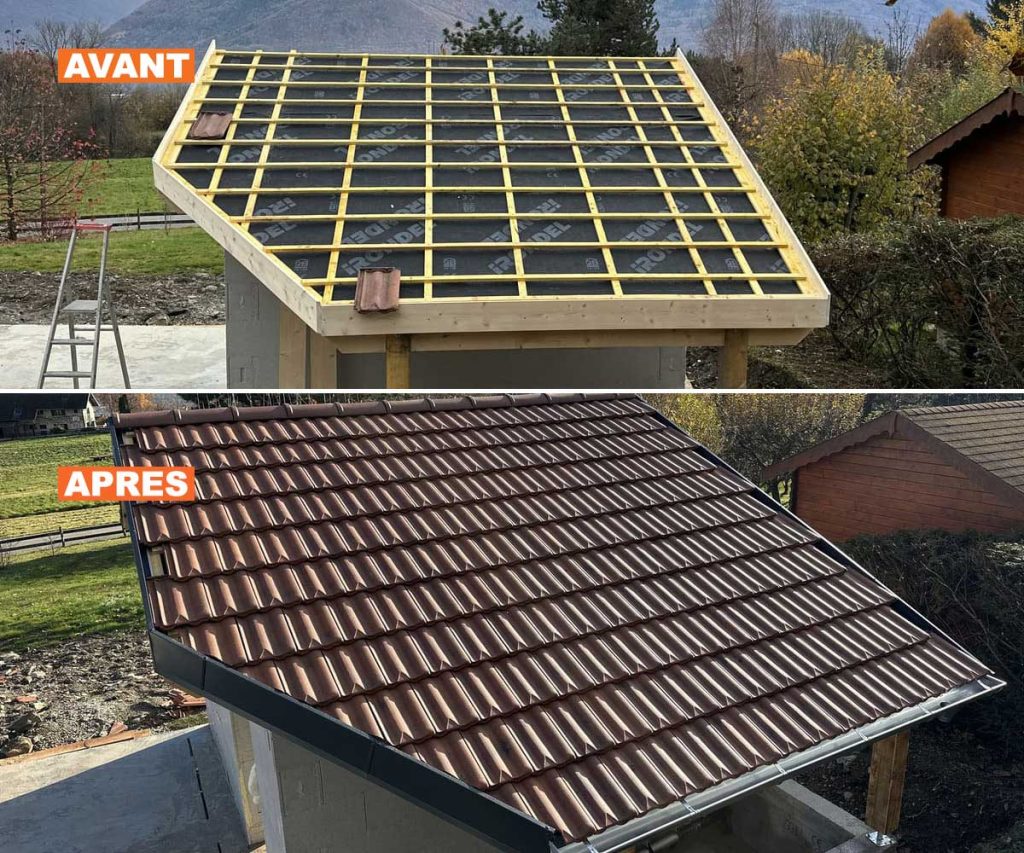 Couvreur à Beaufort pour pose de toiture neuve sur extension maison